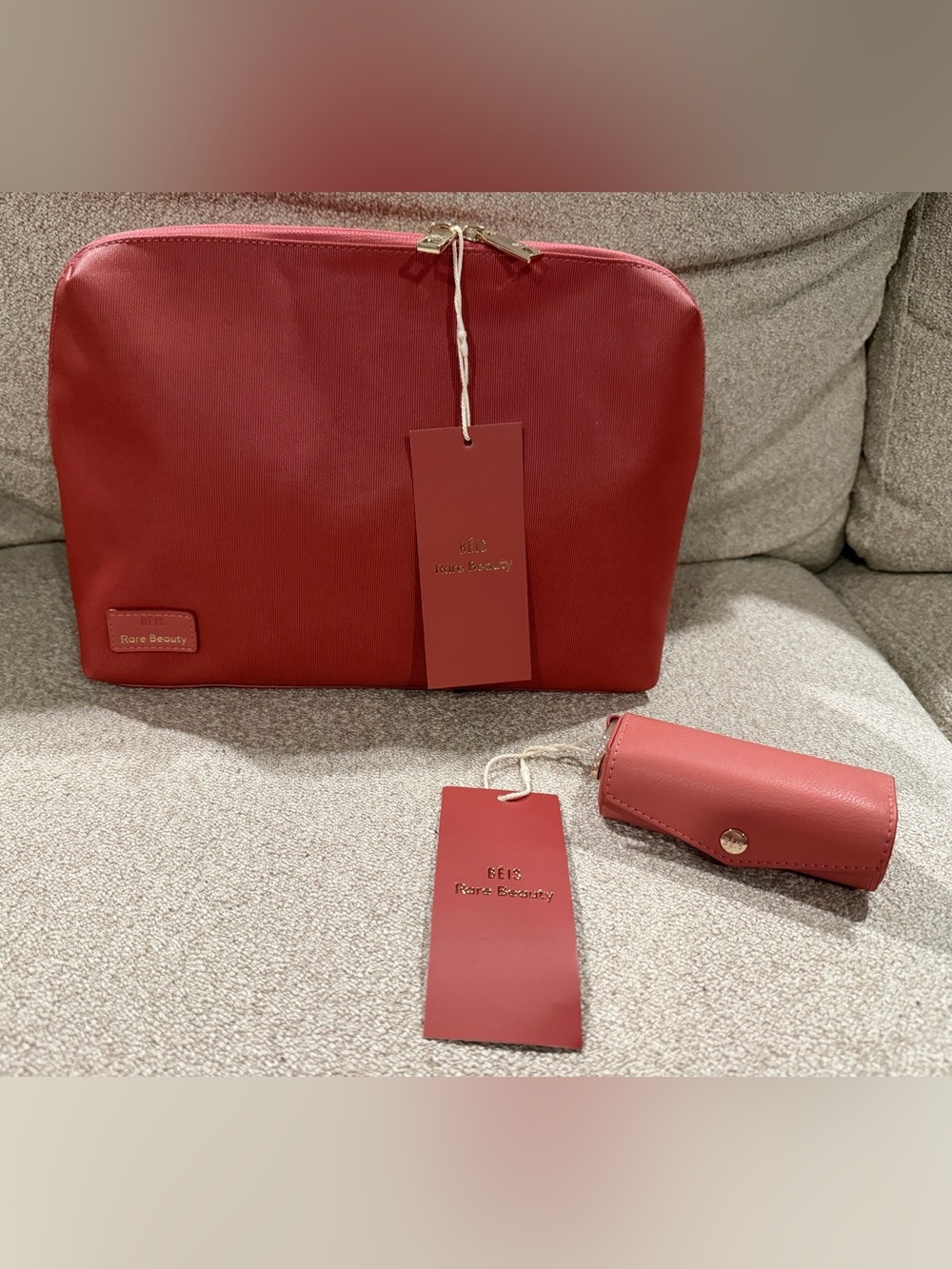 NWT BÉIS x Rare Beauty Cosmetic Pouch & Blush Case